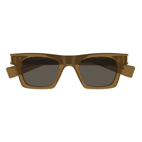 NEW SL719 005 SAINT LAURENT SUNGLASSES UNISEX BROWN SQUARE EYEWEAR SL 719 005 - Picture 2 of 5